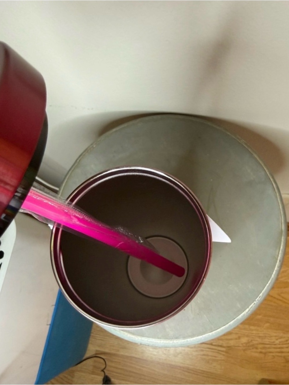 Dunkin® Pink Stainless Steel Travel Tumbler with Straw - Picture 7 of 7
